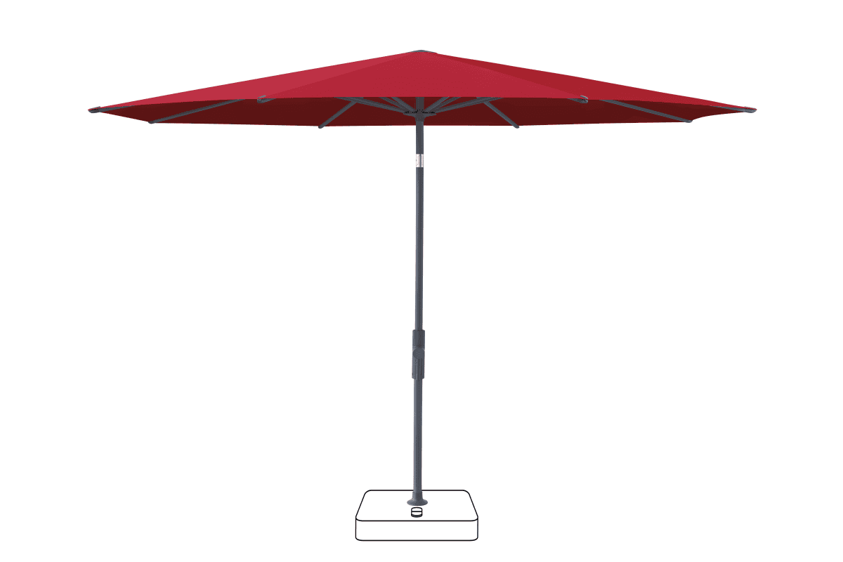 Glatz Parasol VITA Torna rond Cat.5 646 Rubino Anthracite