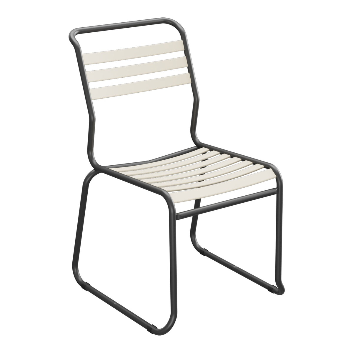 Schaffner Säntis Chaise luge à lattes – Sable Pastel 15 / Anthracite 77