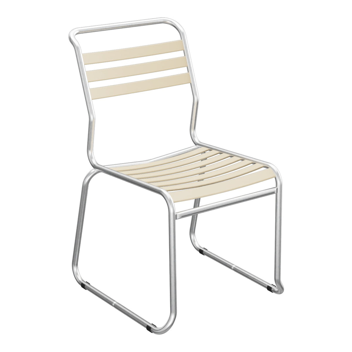 Schaffner Säntis Chaise luge à lattes – Marron Pastel 83 / Galvanisé à chaud 02