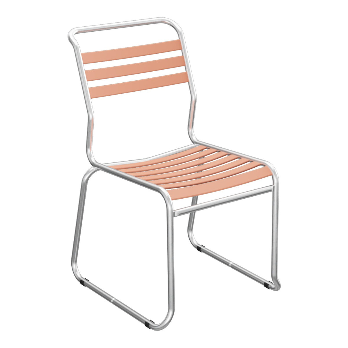 Schaffner Säntis Chaise luge à lattes – Terracotta 84 / Galvanisé à chaud 02