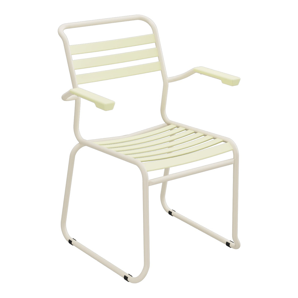Schaffner Säntis Fauteuil Repas luge Lattes – Jaune Buis 18 / Sable Pastel 15