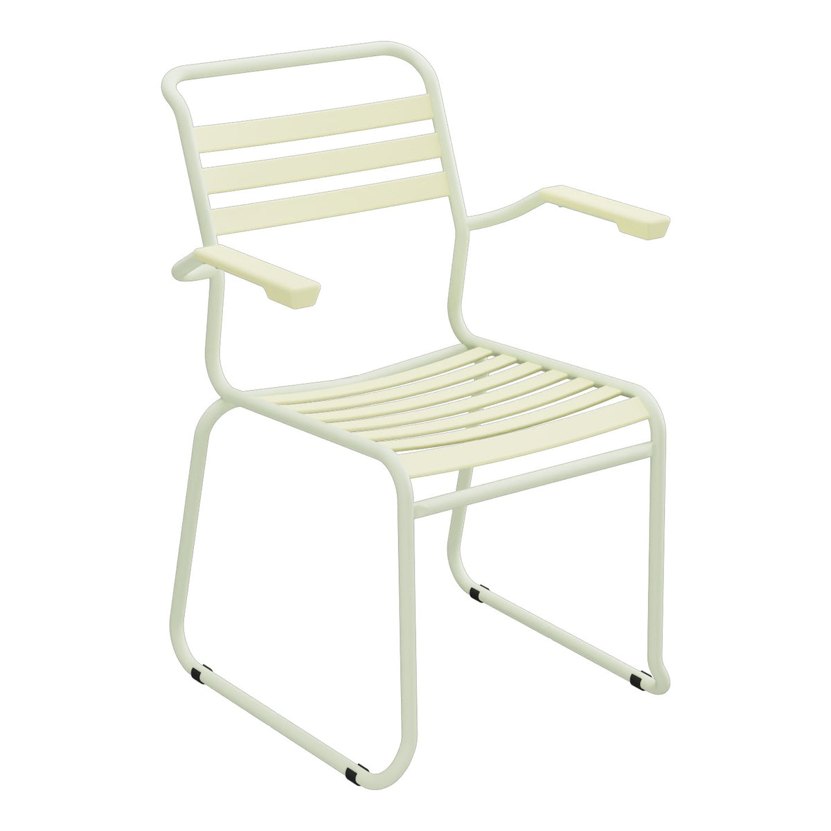 Schaffner Säntis Fauteuil Repas luge Lattes – Jaune Buis 18 / Vert Pastel 64