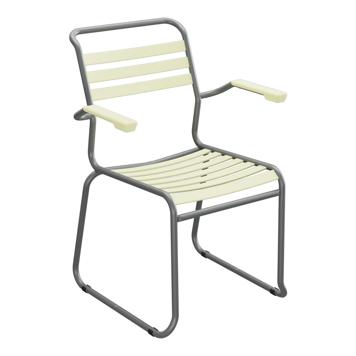Schaffner Säntis Fauteuil Repas luge Lattes – Jaune Buis 18 / Graphite 73