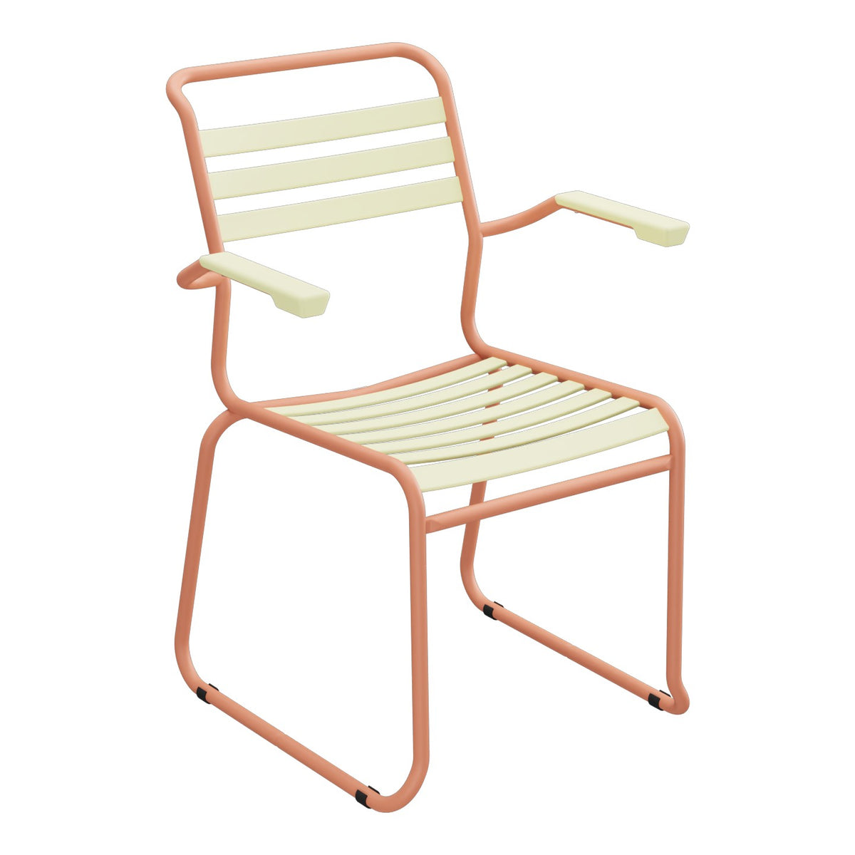 Schaffner Säntis Fauteuil Repas luge Lattes – Jaune Buis 18 / Terracotta 84