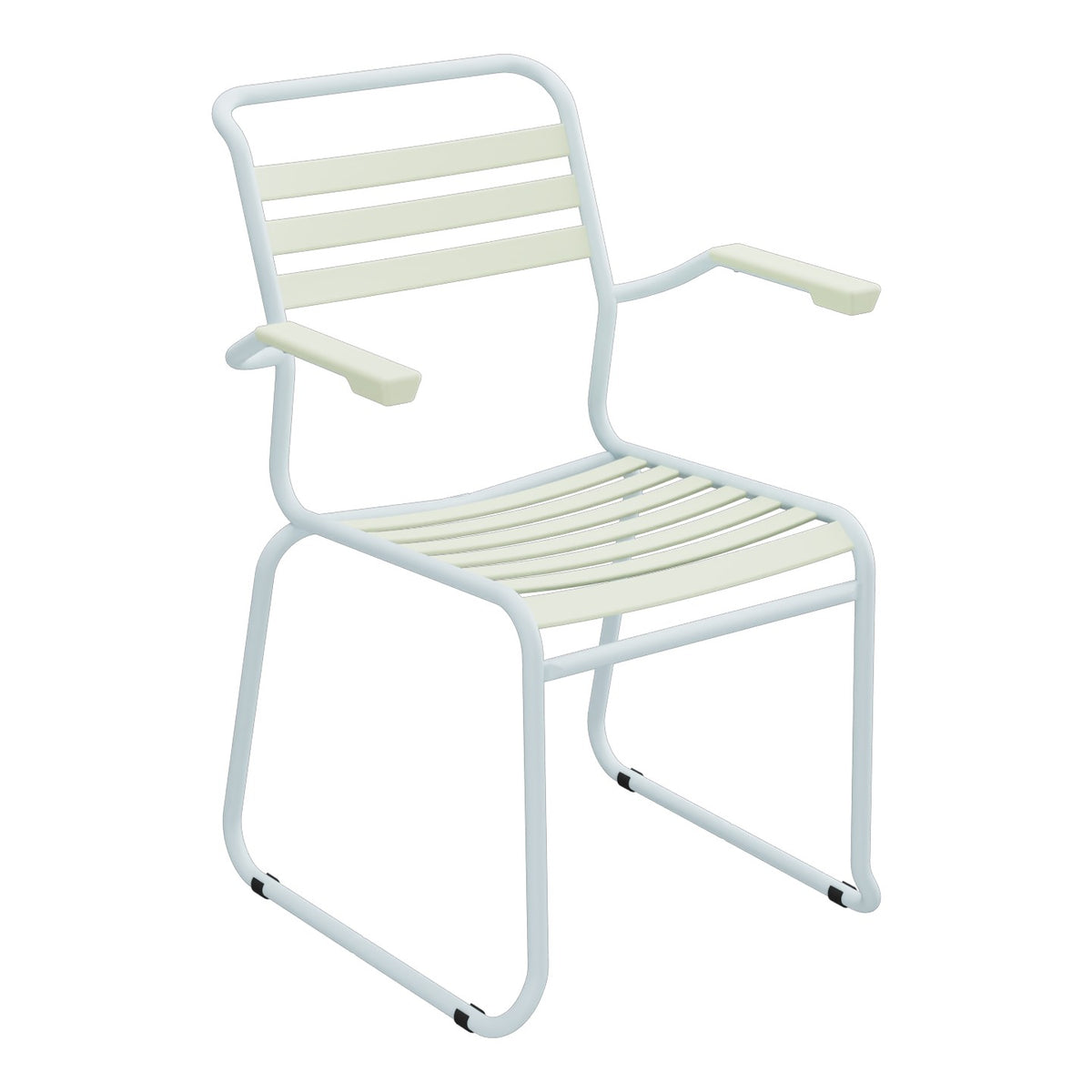 Schaffner Säntis Fauteuil Repas luge Lattes – Vert Pastel 64 / Bleu Pastel 51