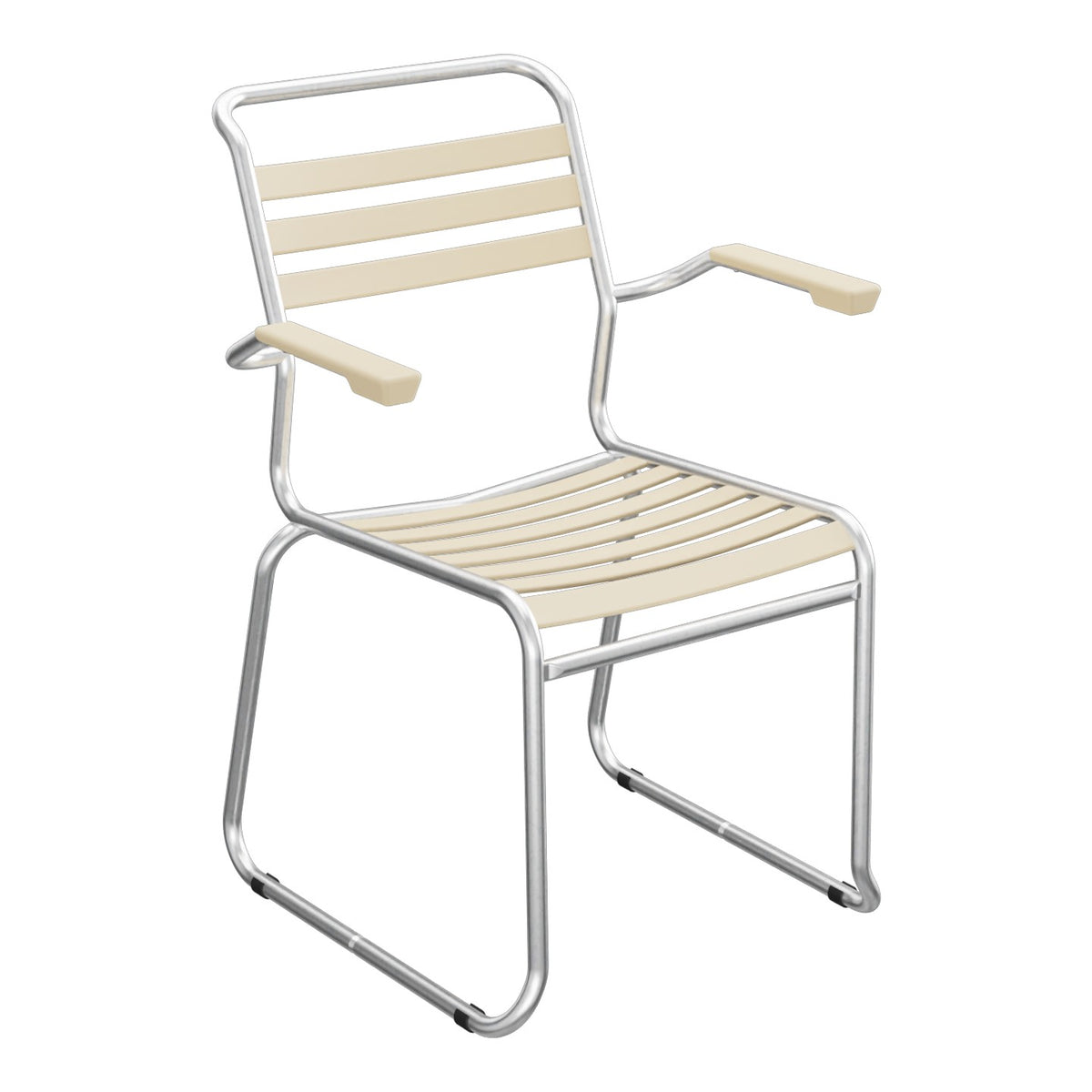 Schaffner Säntis Fauteuil Repas luge Lattes – Marron Pastel 83 / Galvanisé à chaud 02