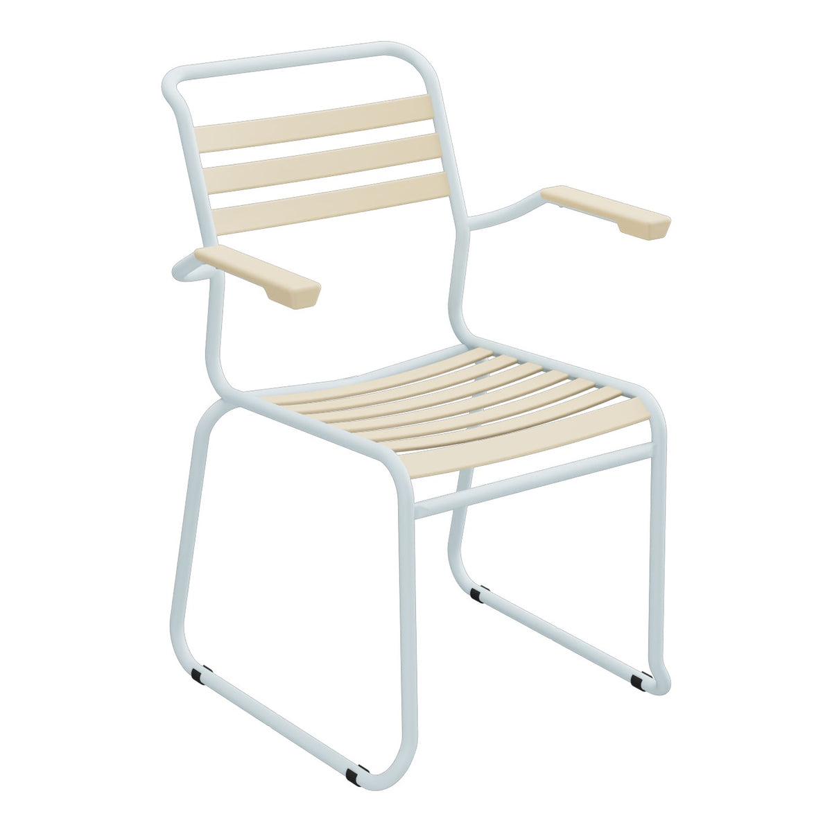 Schaffner Säntis Fauteuil Repas luge Lattes – Marron Pastel 83 / Bleu Pastel 51