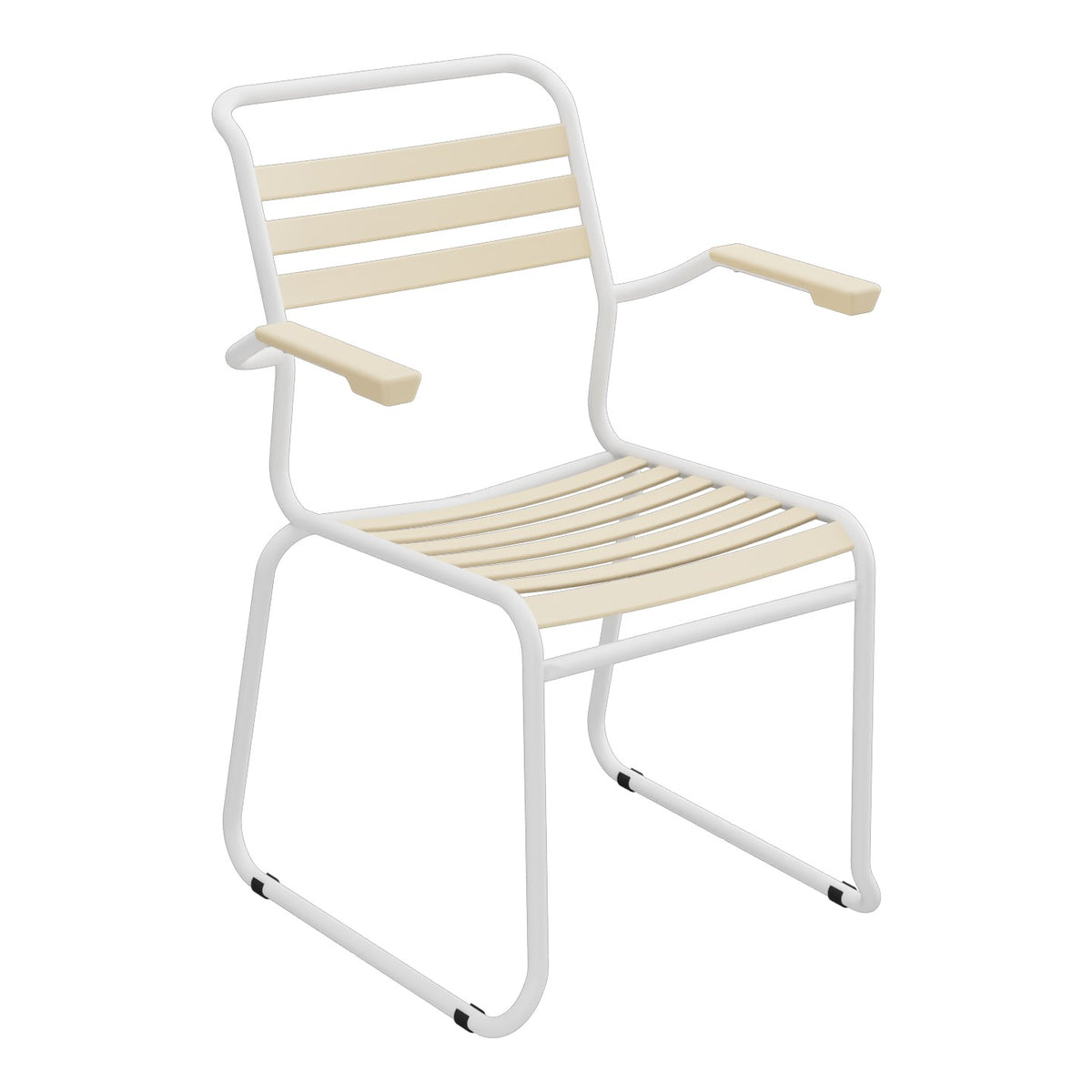 Schaffner Säntis Fauteuil Repas luge Lattes – Marron Pastel 83 / Blanc 90
