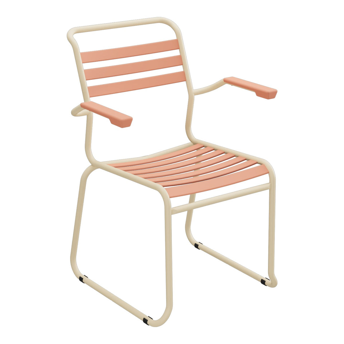 Schaffner Säntis Fauteuil Repas luge Lattes – Terracotta 84 / Marron Pastel 83