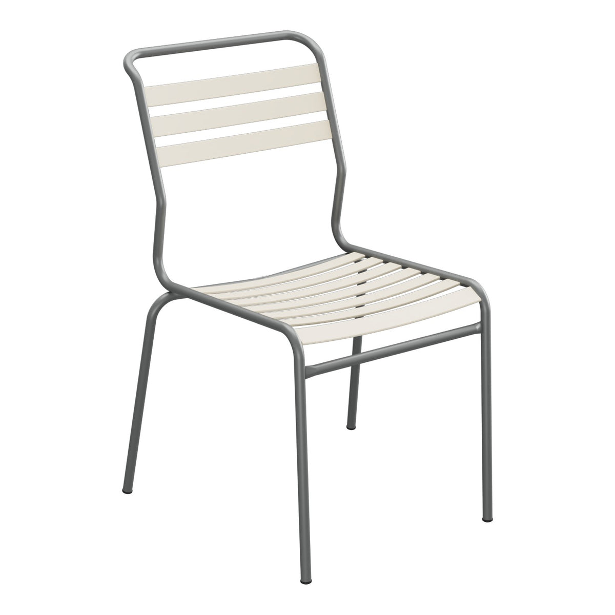 Schaffner Säntis Chaise à lattes – Sable Pastel 15 / Graphite 73