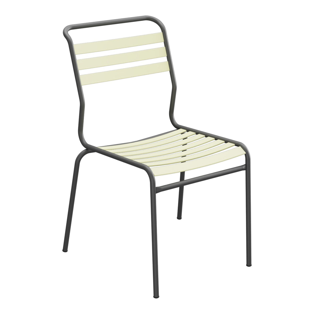 Schaffner Säntis Chaise à lattes – Jaune Buis 18 / Noir 91