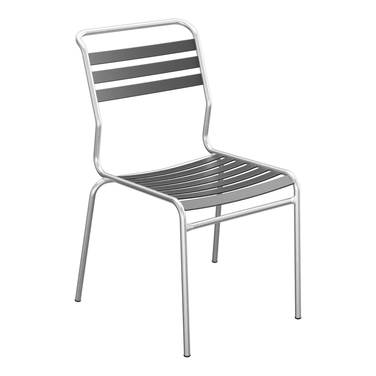 Schaffner Säntis Chaise à lattes – Anthracite 77 / Galvanisé à chaud 02