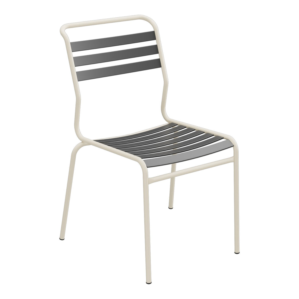 Schaffner Säntis Chaise à lattes – Anthracite 77 / Sable Pastel 15