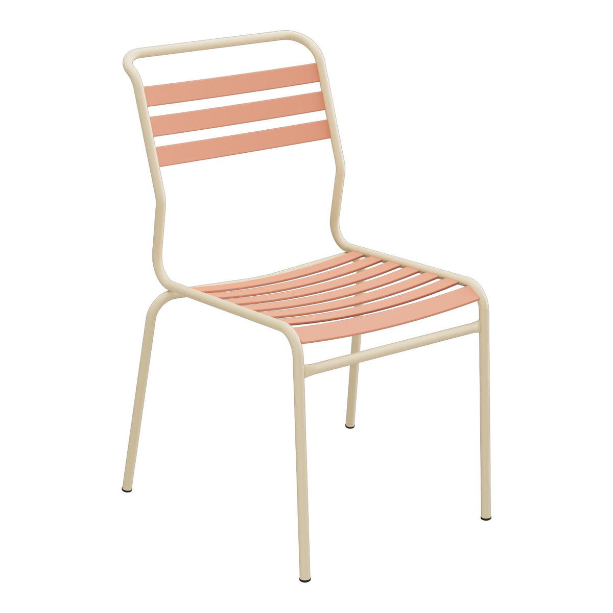 Schaffner Säntis Chaise à lattes – Terracotta 84 / Marron Pastel 83