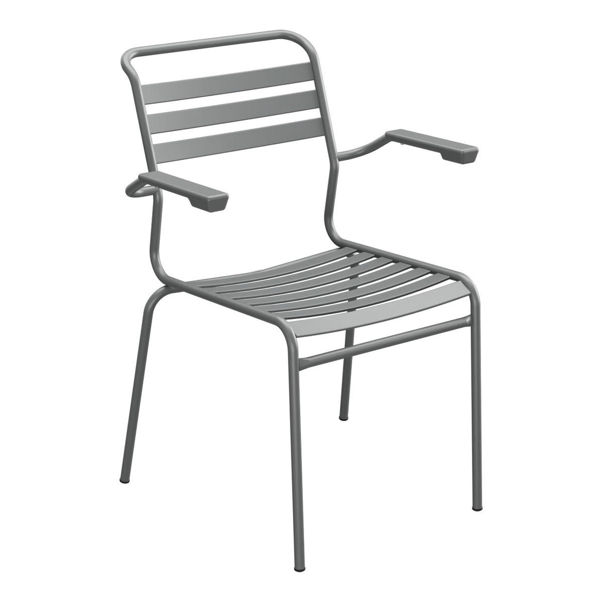 Schaffner Säntis Fauteuil à lattes – Graphite 73 / Graphite 73
