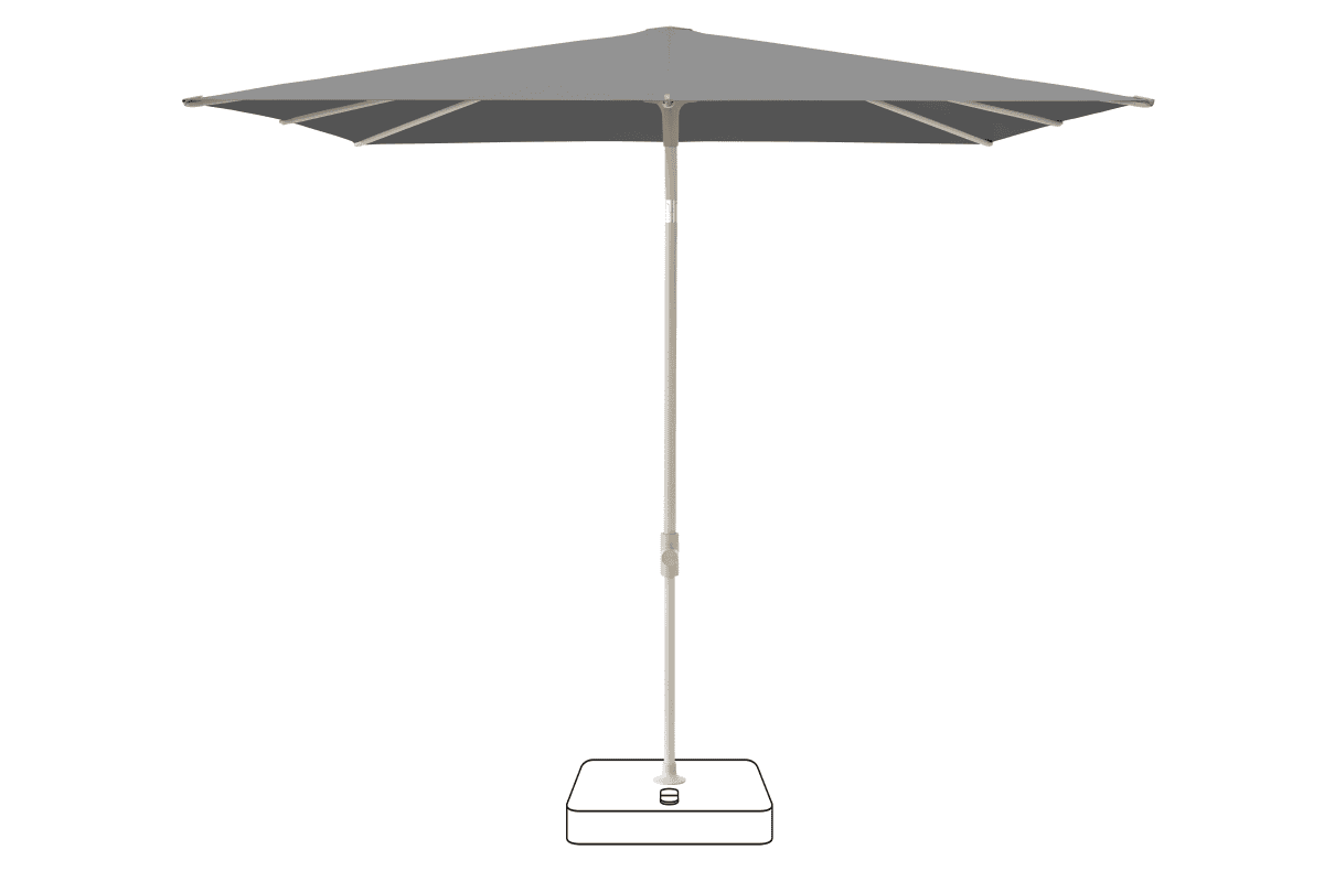 Glatz Parasol VITA Piana carre Cat.5 502 Thunder Gris soie