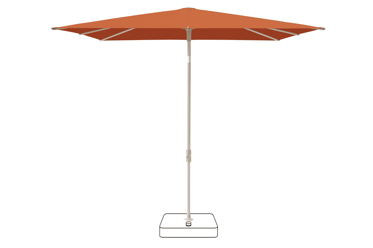 Glatz Parasol VITA Piana carre Cat.5 513 Outback Gris soie