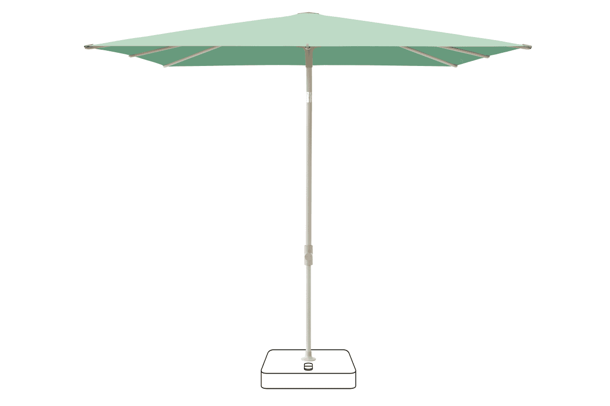 Glatz Parasol VITA Piana carre Cat.5 581 Jade Gris soie
