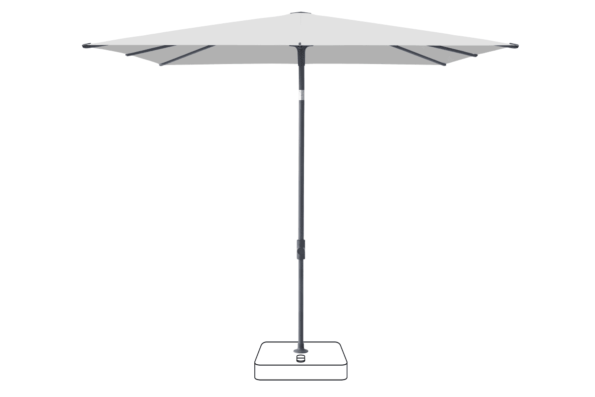 Glatz Parasol VITA Piana carre Cat.5 550 Cement Anthracite