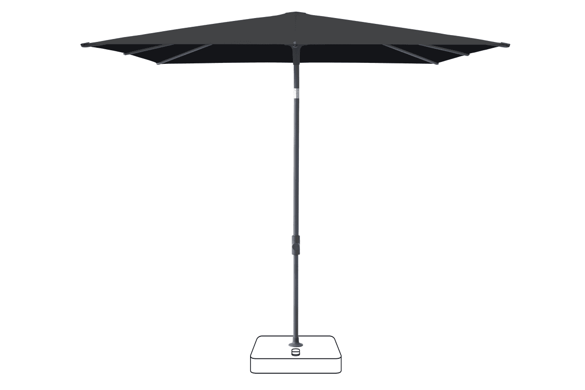 Glatz Parasol VITA Piana carre Cat.5 615 Black Anthracite