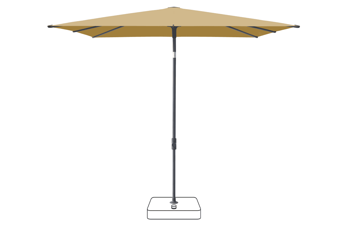 Glatz Parasol VITA Piana carre Cat.5 618 Dijon Anthracite