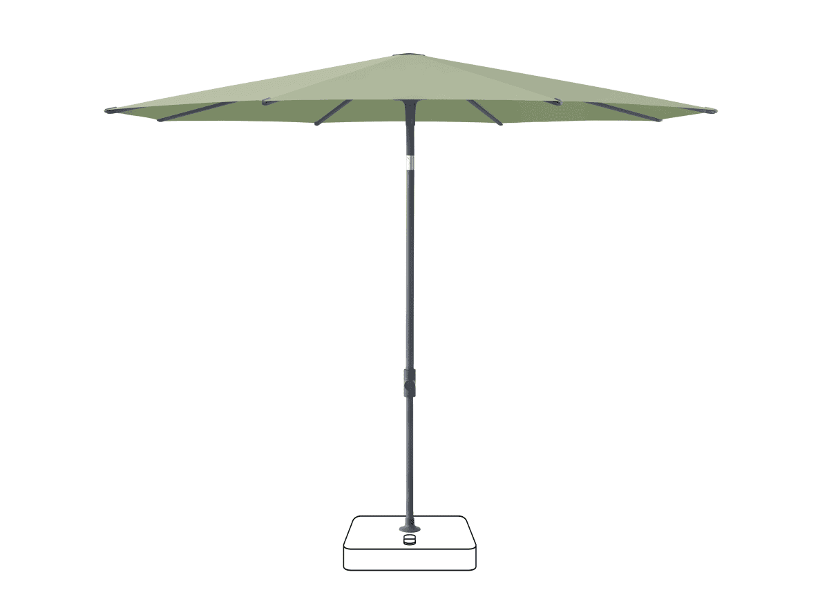 Glatz Parasol VITA Piana rond Cat.5 579 Pistachio Anthracite