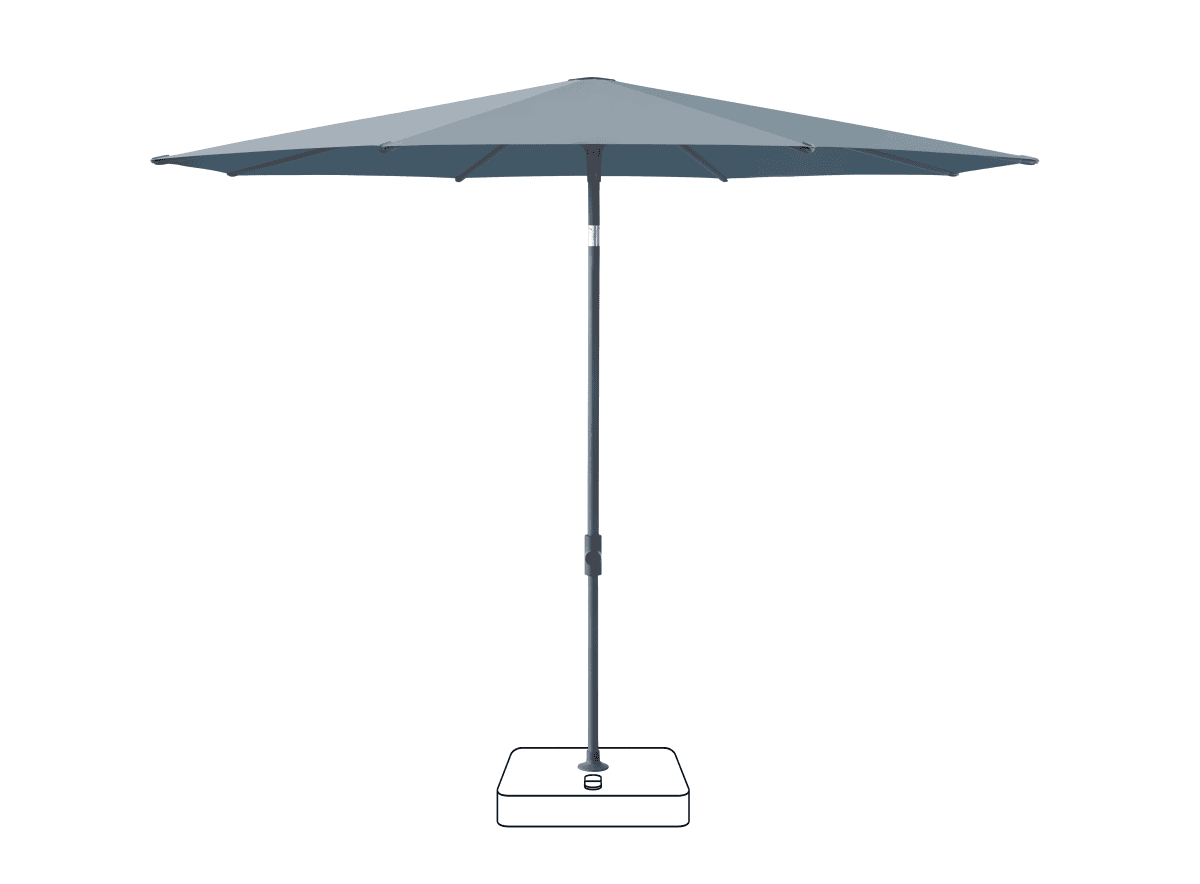 Glatz Parasol VITA Piana rond Cat.5 603 Horizon Anthracite