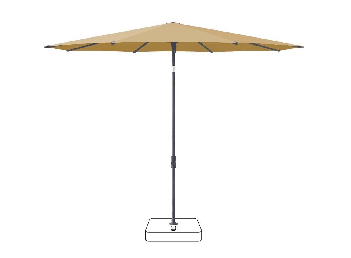 Glatz Parasol VITA Piana rond Cat.5 618 Dijon Anthracite