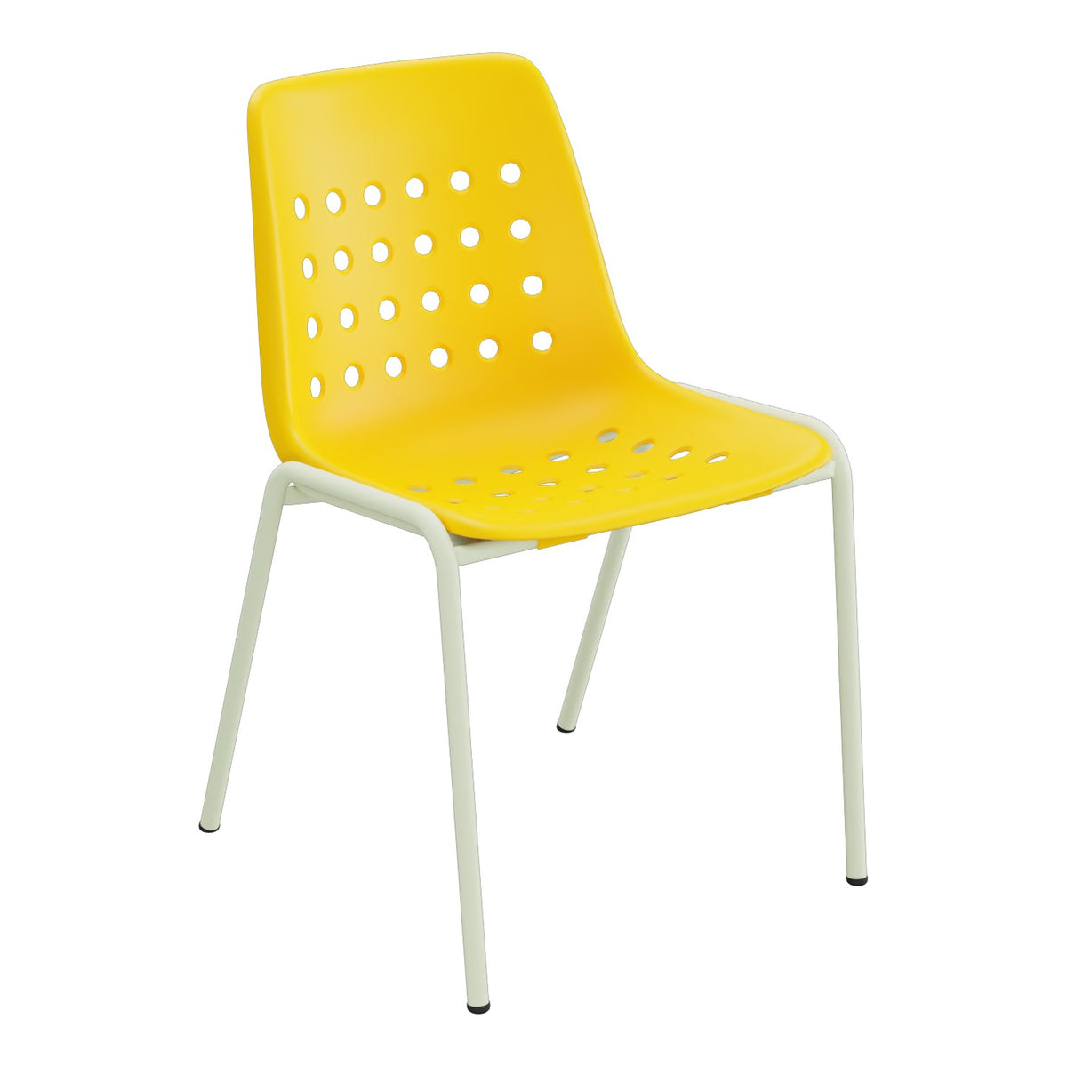 Schaffner Bermuda Chaise empilable – Jaune 11 / Vert Pastel 64