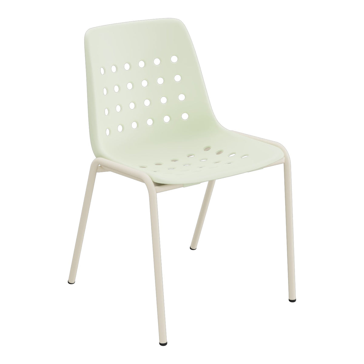 Schaffner Bermuda Chaise empilable – Vert pastel 64 / Sable Pastel 15