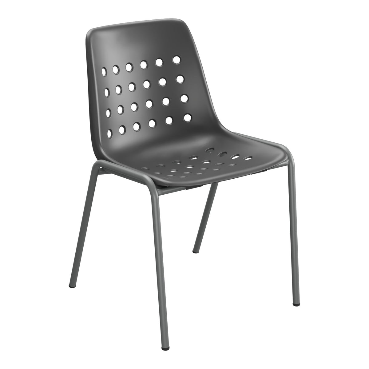 Schaffner Bermuda Chaise empilable – Anthracite 77 / Graphite 73