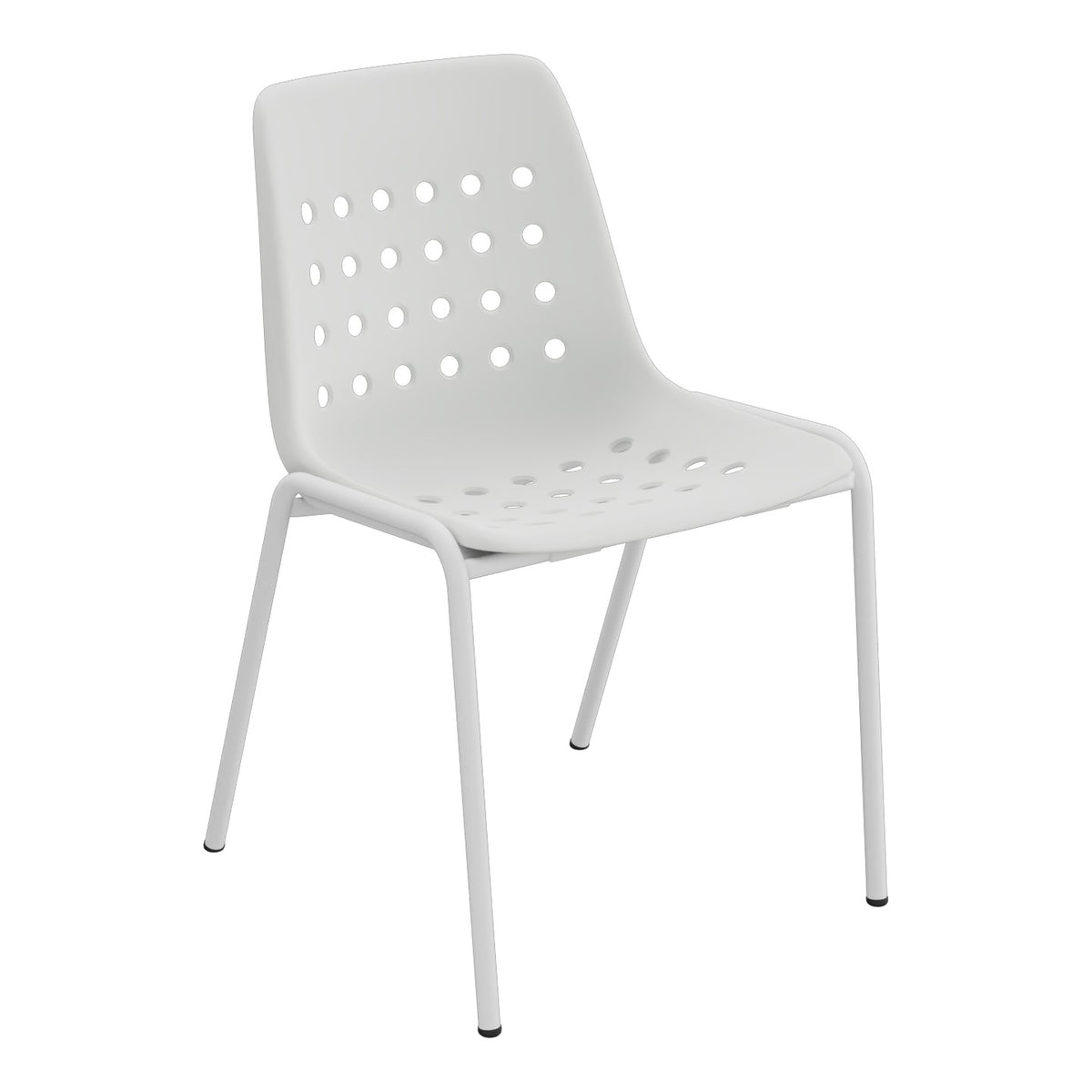 Schaffner Bermuda Chaise empilable – Gris Argent 78 / Gris Argent 78
