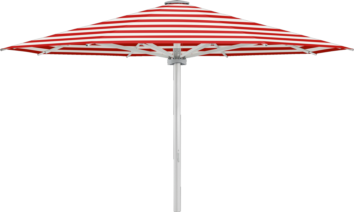 Glatz Parasol PALAZZO Style rond Cat.5 800 Red Stripe