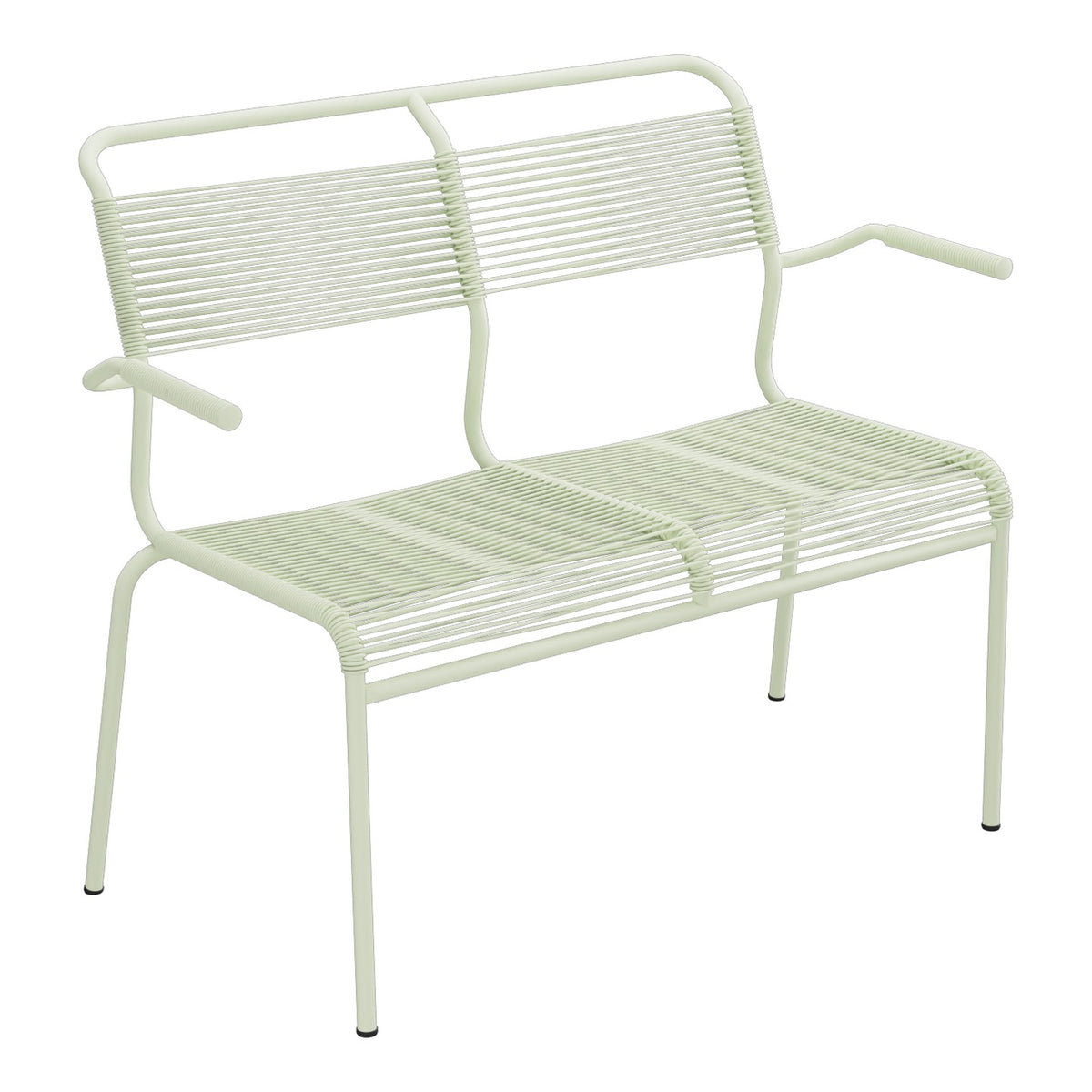 Schaffner Säntis Banc Spaghetti 2 places avec accoudoirs – Vert Pastel 64 / Vert Pastel 64