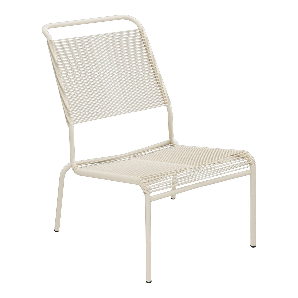 Schaffner Säntis Chaise basse Haut dossier Spaghetti – Sable Pastel 15 / Sable Pastel 15