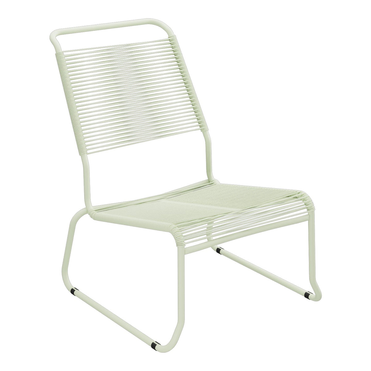 Schaffner Säntis Chaise basse Haut dossier luge Spaghetti – Vert Pastel 64 / Vert Pastel 64