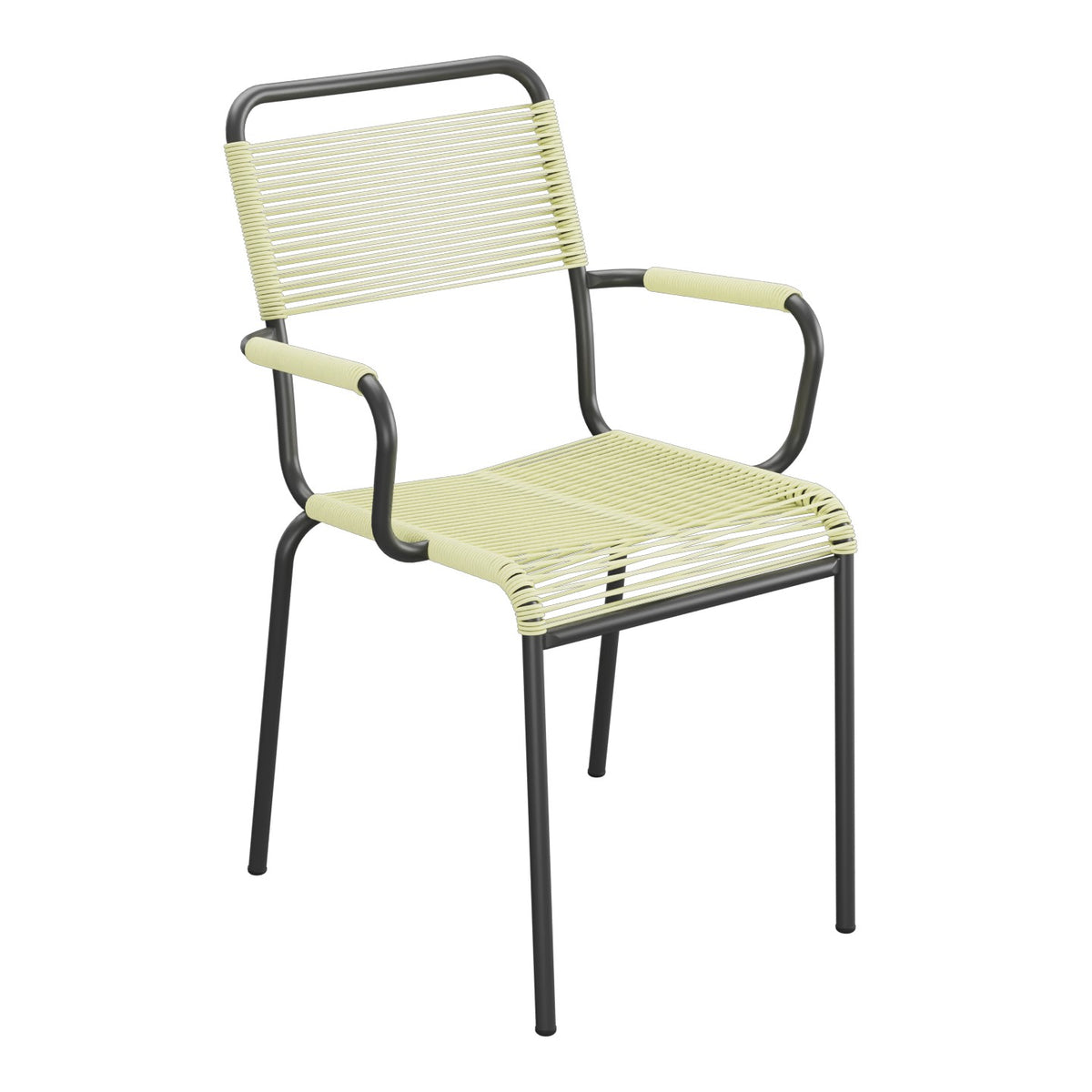 Schaffner Rigi fauteuil repas Spaghetti – Jaune Buis 18 / Anthracite 77