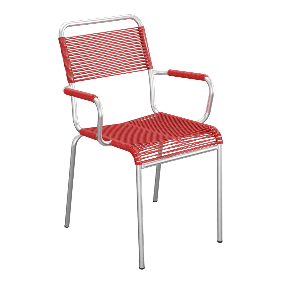 Schaffner Rigi fauteuil repas Spaghetti – Rouge 30 / Galvanisé à chaud 02