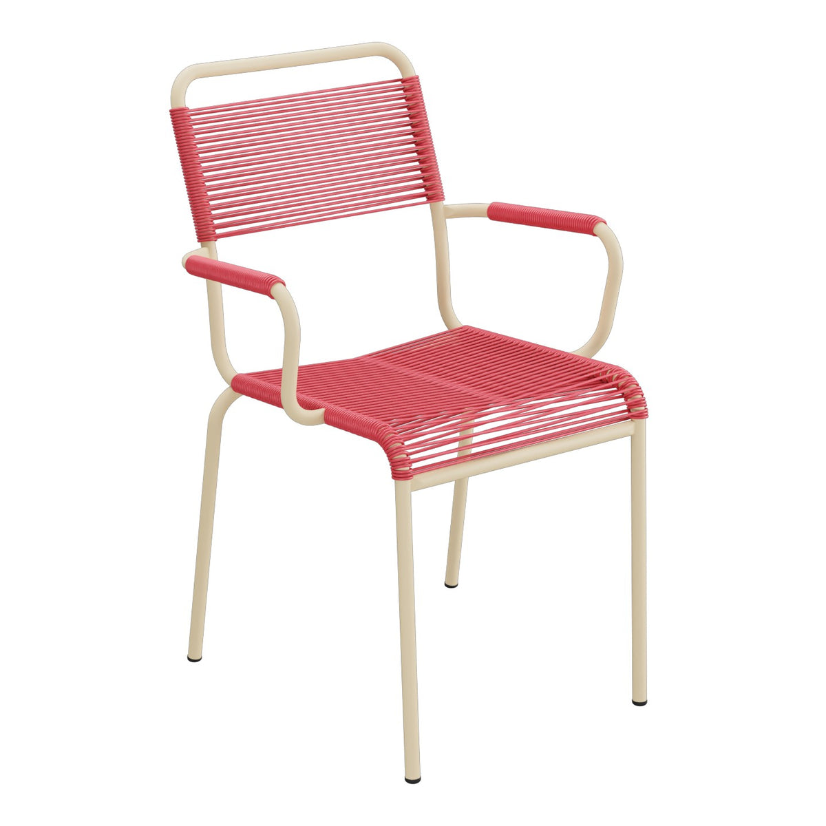 Schaffner Rigi fauteuil repas Spaghetti – Rouge Érable 33 / Marron Pastel 83
