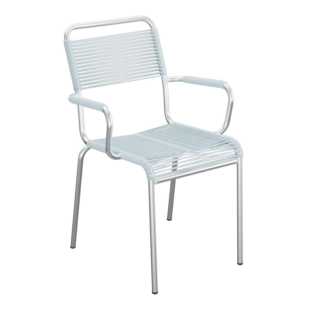 Schaffner Rigi fauteuil repas Spaghetti – Bleu Pastel 51 / Galvanisé à chaud 02