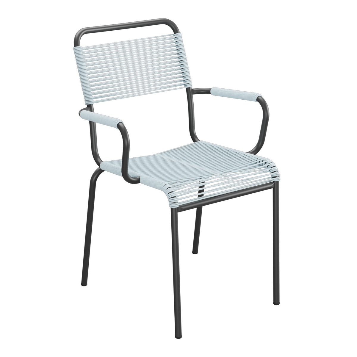Schaffner Rigi fauteuil repas Spaghetti – Bleu Pastel 51 / Anthracite 77