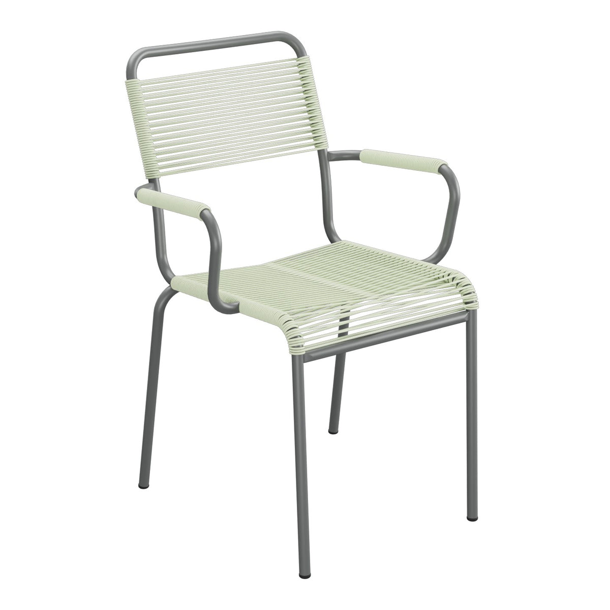 Schaffner Rigi fauteuil repas Spaghetti – Vert Pastel 64 / Graphite 73