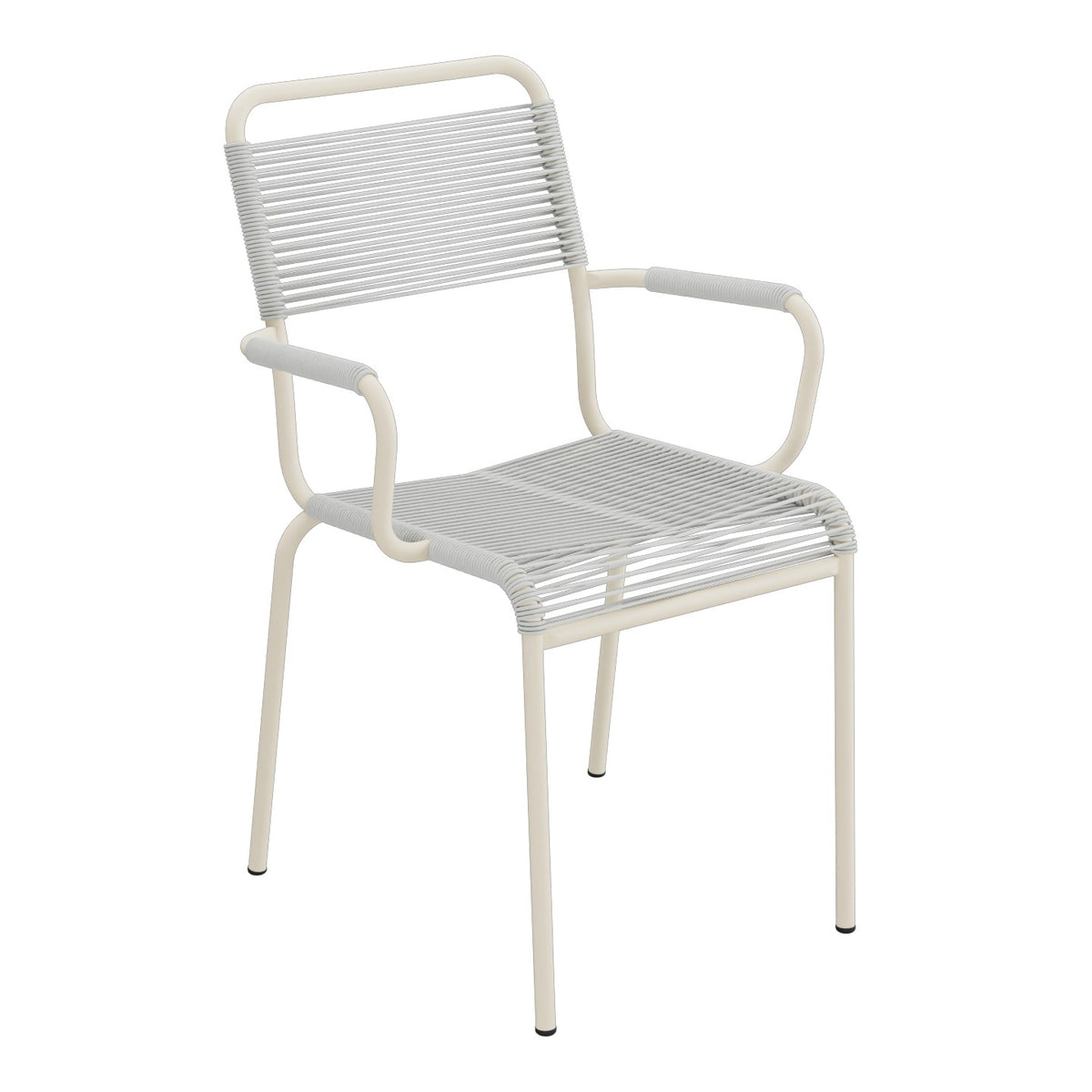 Schaffner Rigi fauteuil repas Spaghetti – Gris Argent 78 / Sable Pastel 15