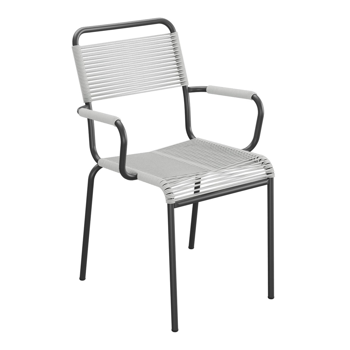 Schaffner Rigi fauteuil repas Spaghetti – Gris Argent 78 / Anthracite 77