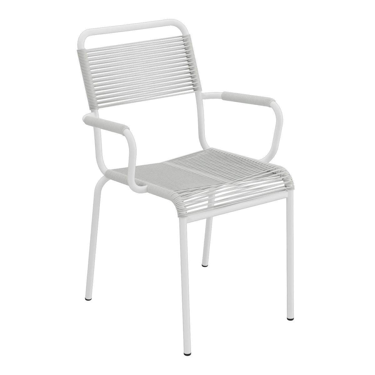Schaffner Rigi fauteuil repas Spaghetti – Gris Argent 78 / Blanc 90