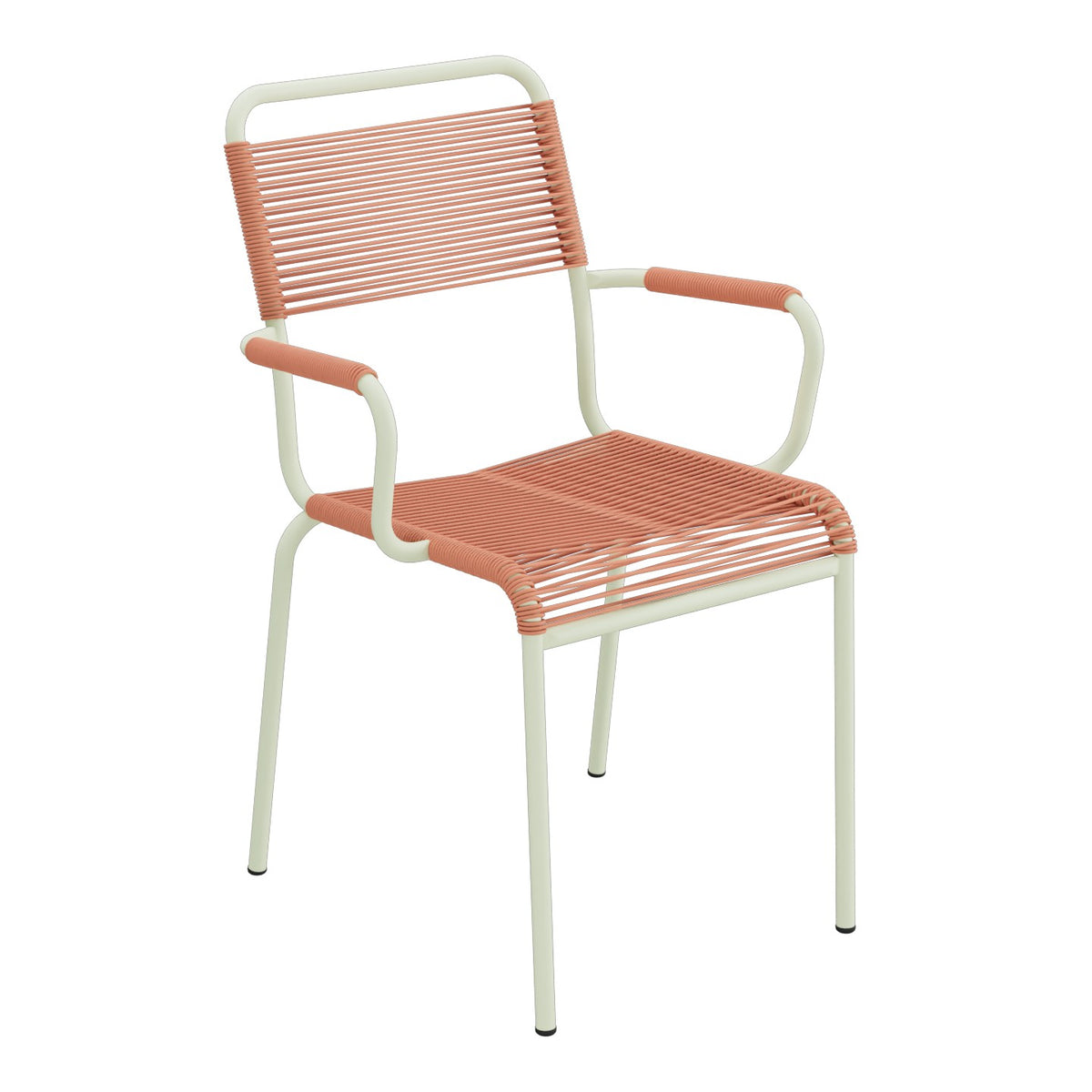 Schaffner Rigi fauteuil repas Spaghetti – Terracotta 84 / Vert Pastel 64