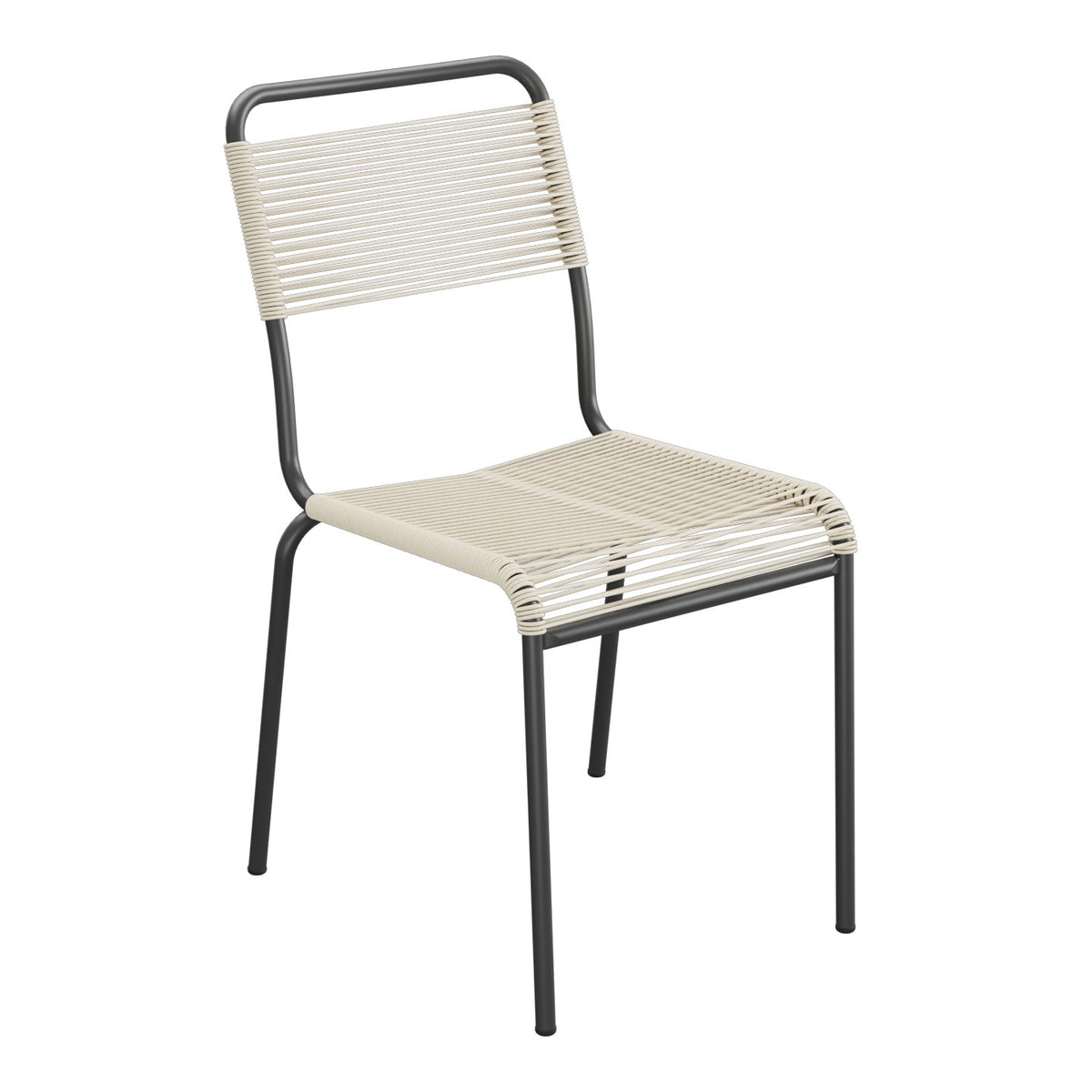 Schaffner Rigi chaise repas Spaghetti – Sable Pastel 15 / Anthracite 77
