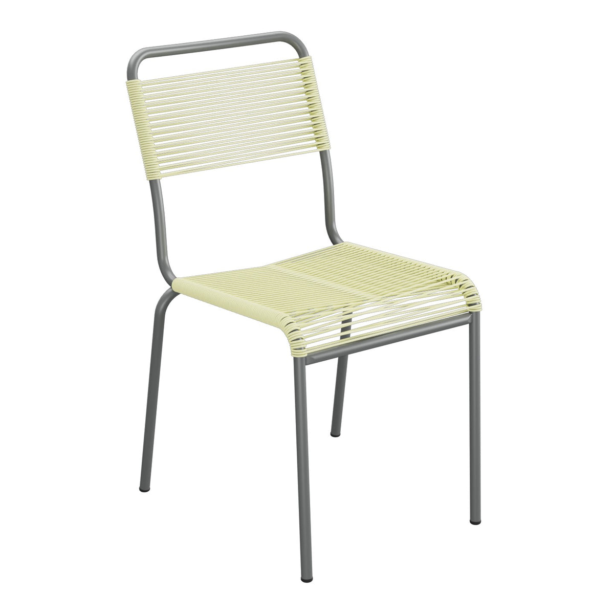 Schaffner Rigi chaise repas Spaghetti – Jaune Buis 18 / Graphite 73