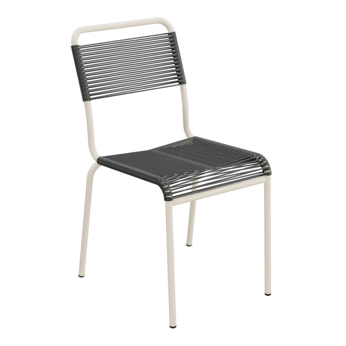 Schaffner Rigi chaise repas Spaghetti – Anthracite 77 / Sable Pastel 15