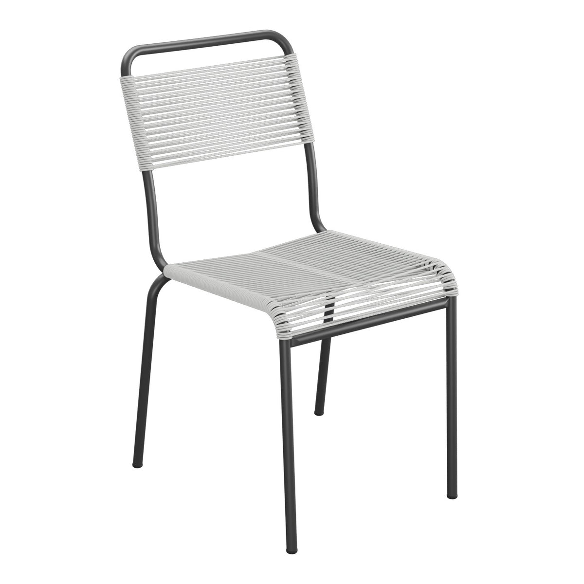 Schaffner Rigi chaise repas Spaghetti – Gris Argent 78 / Anthracite 77